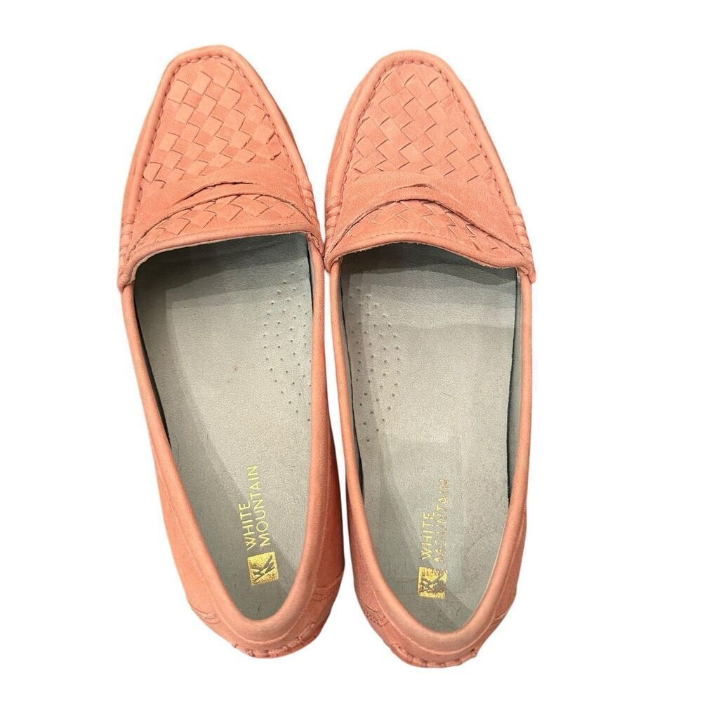 White Mountain Flats Shoes SpeedBoat Leather Loafers 10 M - Picture 3 of 6